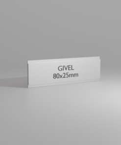 GIVEL 80×25  – aluminium anodisé naturel