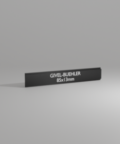 Givel-Bühler 85×13 – aluminium anodisé noir
