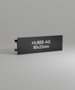 Huber AG 80×25 – aluminium anodisé noir