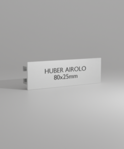 Huber Airolo 80×25 – aluminium anodisé naturel