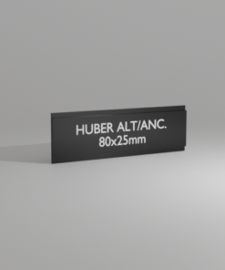 Huber alt/anc. 80x25 – aluminium anodisé noir