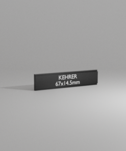 KEHRER 67×14.5  – aluminium anodisé noir