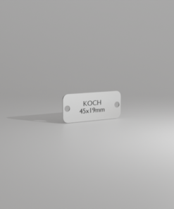 Koch 45×19 – aluminium anodisé naturel