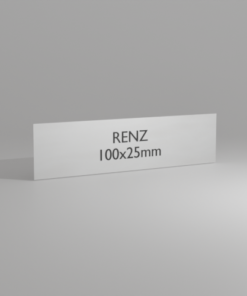 RENZ 100×25mm  – aluminium anodisé naturel
